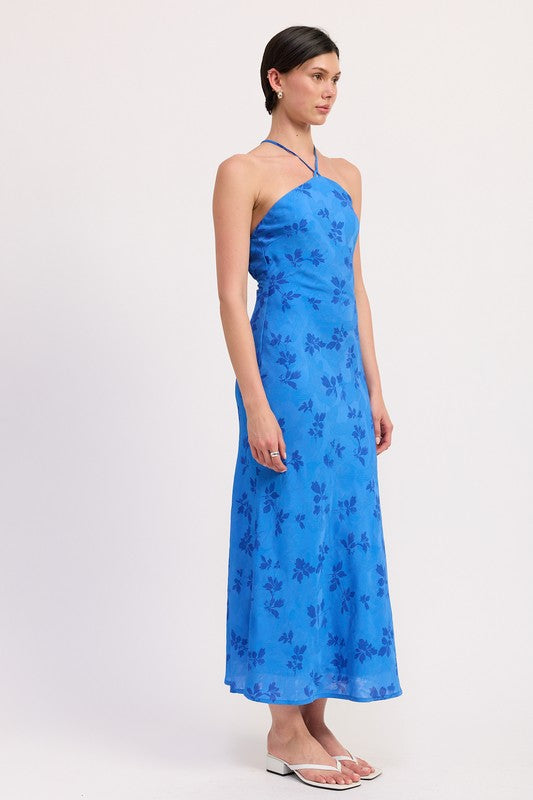 Crossback Halterneck Maxi Dress - Premium variable from Tooksie - Just $76.99! Shop now at Tooksie