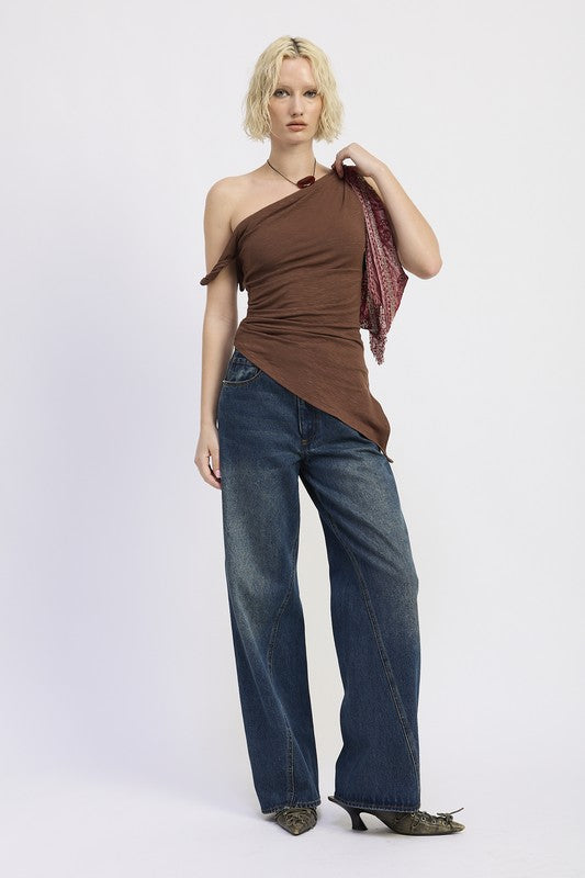 Wide Leg Jeans - Premium variable from Tooksie - Just $80.99! Shop now at Tooksie