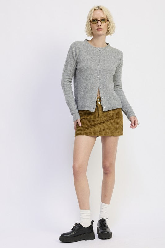 Fitted Button Up Cardigan - Premium variable from Tooksie - Just $48.99! Shop now at Tooksie
