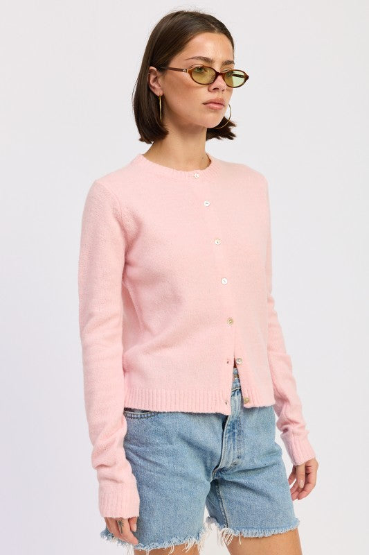 Fitted Button Up Cardigan - Premium variable from Tooksie - Just $48.99! Shop now at Tooksie