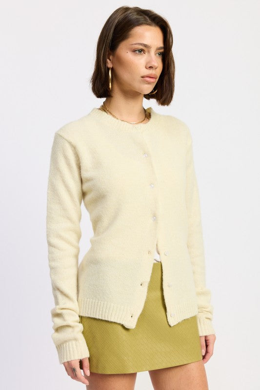 Fitted Button Up Cardigan - Premium variable from Tooksie - Just $48.99! Shop now at Tooksie