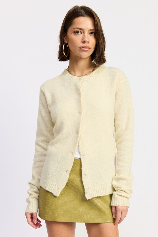 Fitted Button Up Cardigan - Premium variable from Tooksie - Just $48.99! Shop now at Tooksie