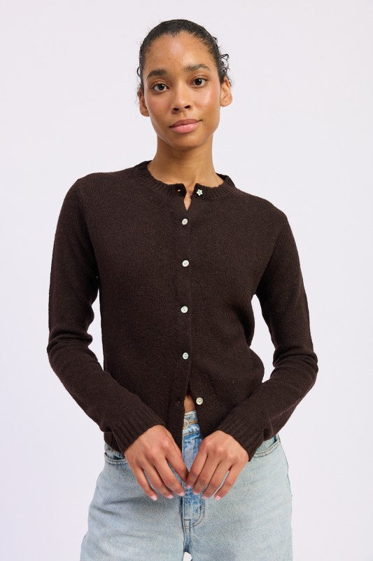 Fitted Button Up Cardigan - Premium variable from Tooksie - Just $48.99! Shop now at Tooksie