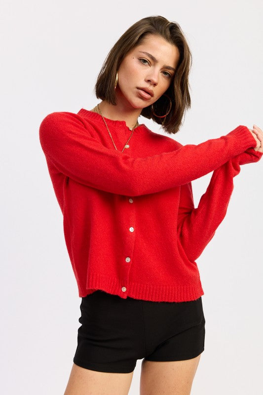 Fitted Button Up Cardigan - Premium variable from Tooksie - Just $48.99! Shop now at Tooksie