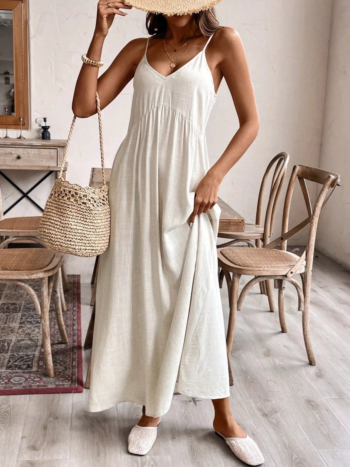 Spaghetti Strap Maxi Dress - Premium variable from Tooksie - Just $45.99! Shop now at Tooksie