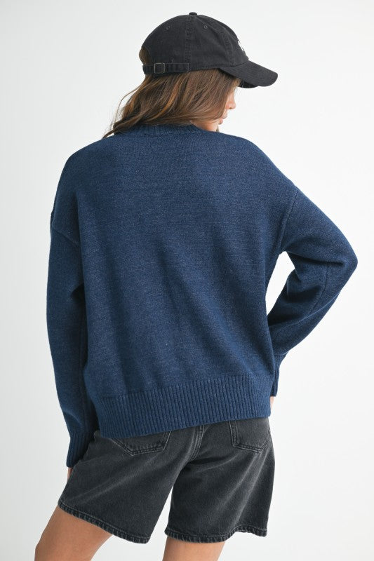 Oversized V-Neck Sweater - Premium variable from Tooksie - Just $59.99! Shop now at Tooksie