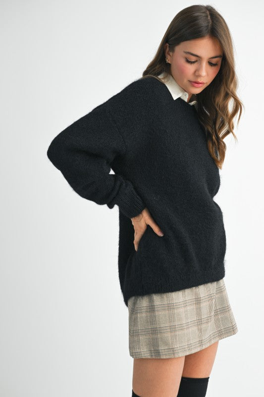 Cozy Crewneck Sweater - Premium variable from Tooksie - Just $67.99! Shop now at Tooksie