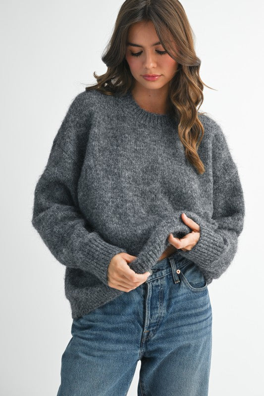 Cozy Crewneck Sweater - Premium variable from Tooksie - Just $67.99! Shop now at Tooksie