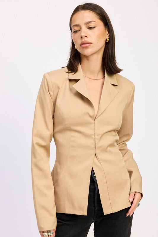 Fitted Blazer - Premium variable from Tooksie - Just $75.99! Shop now at Tooksie