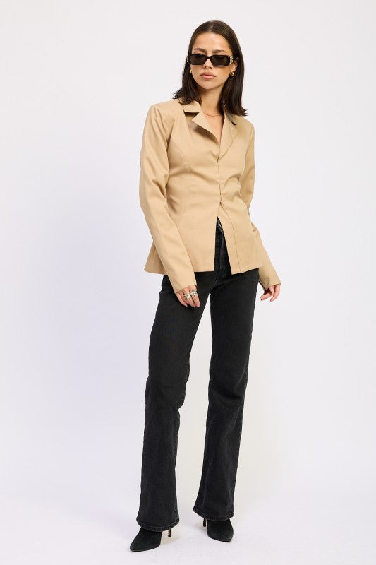 Fitted Blazer - Premium variable from Tooksie - Just $75.99! Shop now at Tooksie