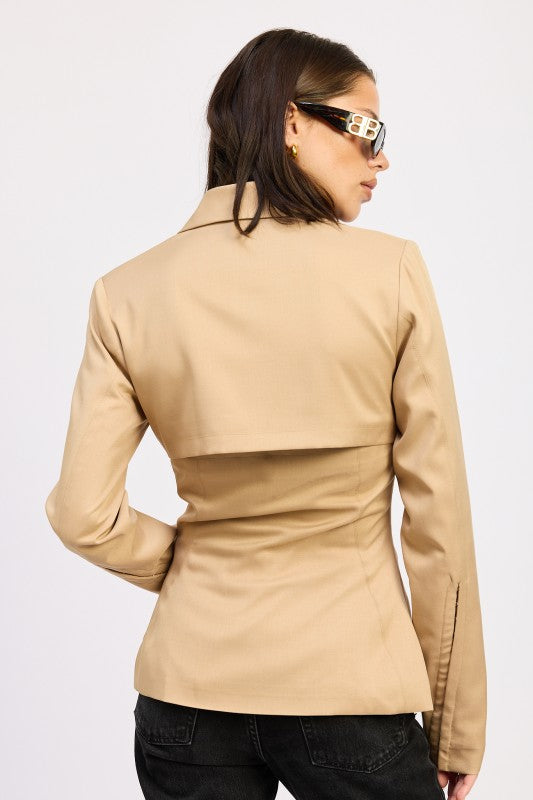 Fitted Blazer - Premium variable from Tooksie - Just $75.99! Shop now at Tooksie
