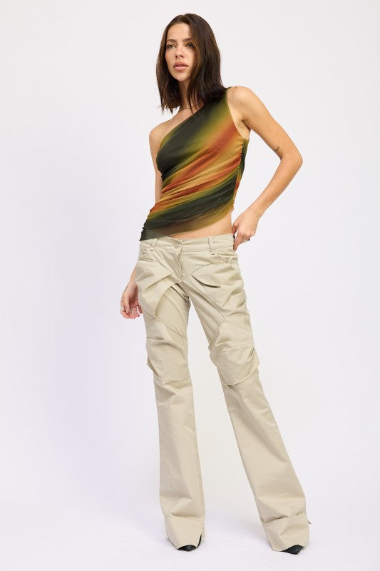 Asymmetrical One Shoulder Top - Premium variable from Tooksie - Just $36.99! Shop now at Tooksie