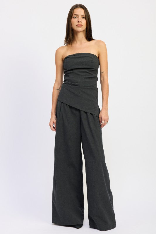 Asymmetrical Bustier. Tube Top - Premium variable from Tooksie - Just $50.99! Shop now at Tooksie