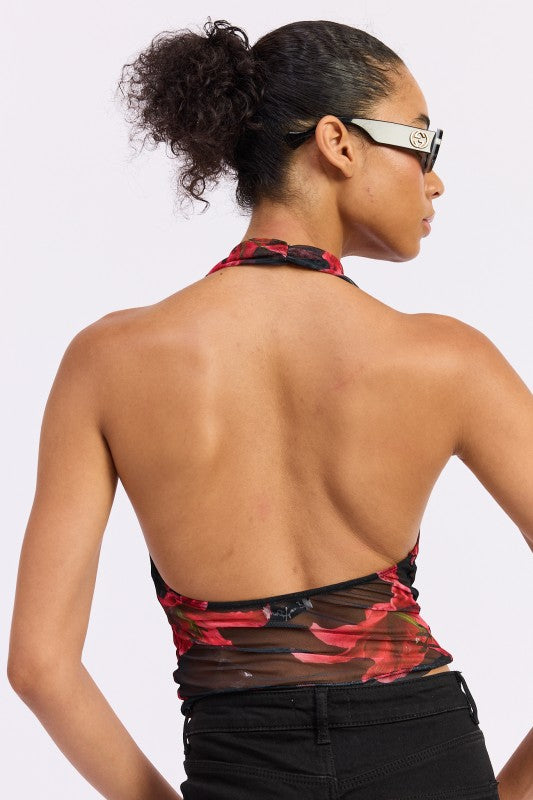 Halter Cowl Neck Top - Premium variable from Tooksie - Just $44.99! Shop now at Tooksie