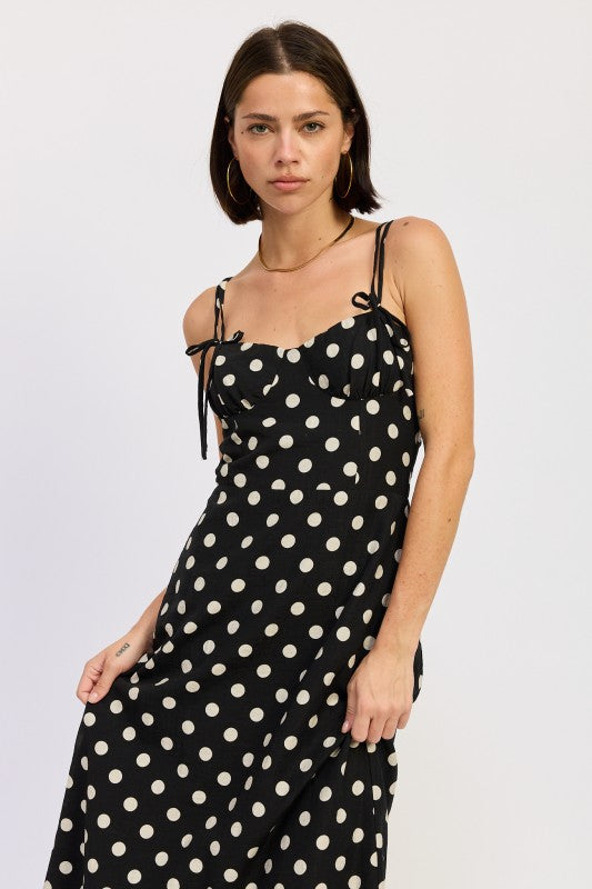 Polka Dot Maxi Dress - Premium variable from Tooksie - Just $78.99! Shop now at Tooksie