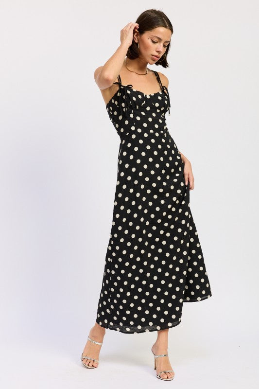 Polka Dot Maxi Dress - Premium variable from Tooksie - Just $78.99! Shop now at Tooksie