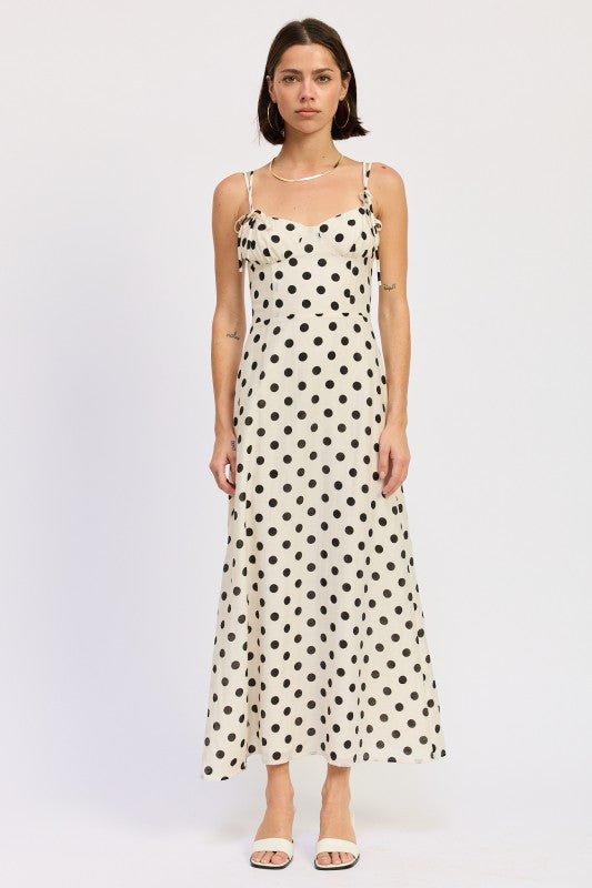 Polka Dot Maxi Dress - Premium variable from Tooksie - Just $78.99! Shop now at Tooksie
