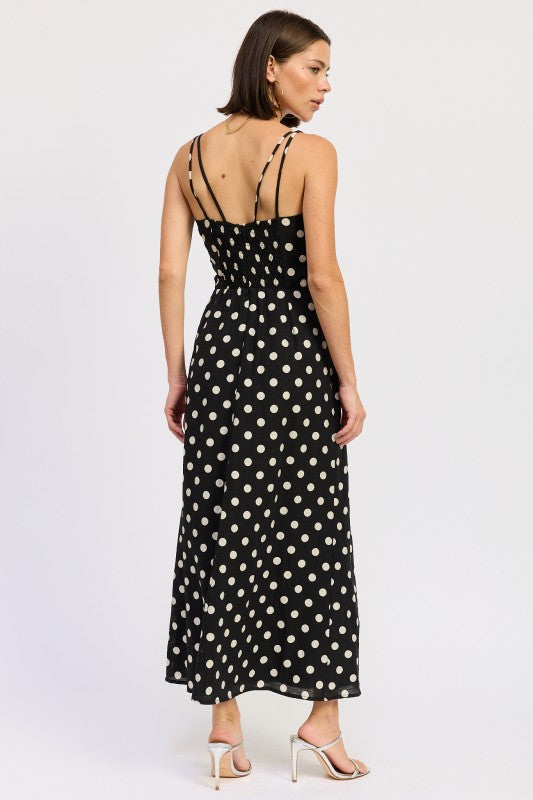 Polka Dot Maxi Dress - Premium variable from Tooksie - Just $78.99! Shop now at Tooksie