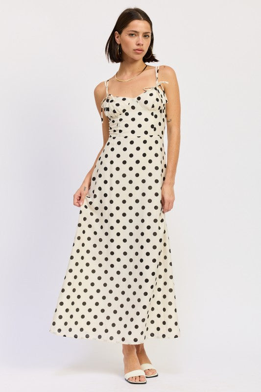 Polka Dot Maxi Dress - Premium variable from Tooksie - Just $78.99! Shop now at Tooksie