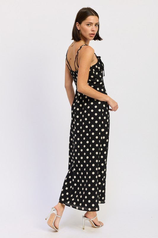 Polka Dot Maxi Dress - Premium variable from Tooksie - Just $78.99! Shop now at Tooksie
