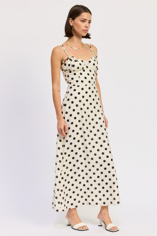 Polka Dot Maxi Dress - Premium variable from Tooksie - Just $78.99! Shop now at Tooksie