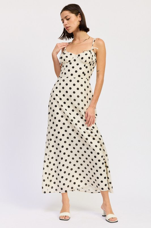 Polka Dot Maxi Dress - Premium variable from Tooksie - Just $78.99! Shop now at Tooksie