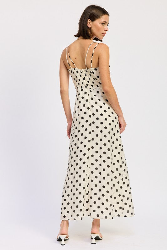 Polka Dot Maxi Dress - Premium variable from Tooksie - Just $78.99! Shop now at Tooksie