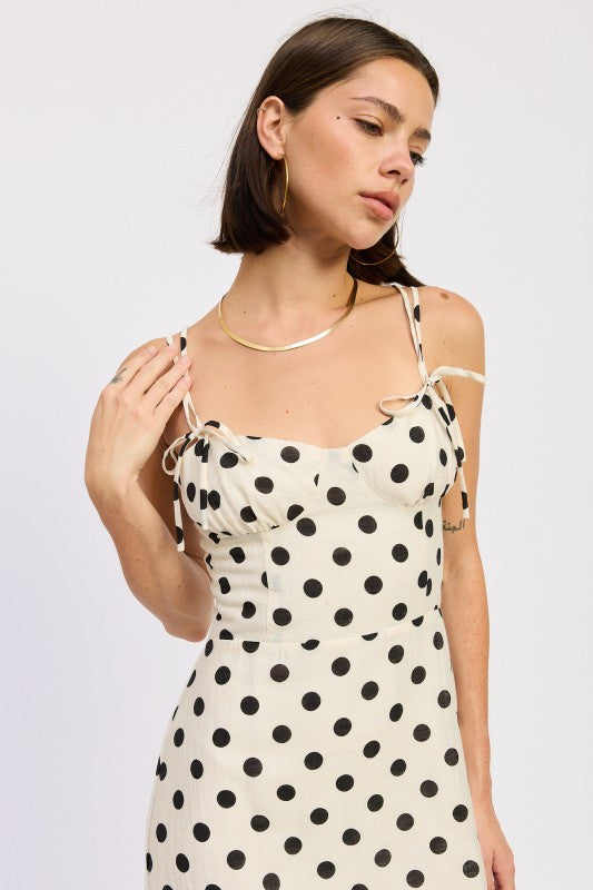 Polka Dot Maxi Dress - Premium variable from Tooksie - Just $78.99! Shop now at Tooksie