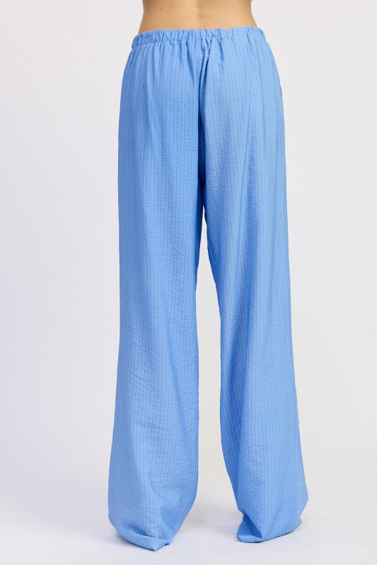 Striped Loose Trousers With Drawstring Waist - Premium variable from Tooksie - Just $67.99! Shop now at Tooksie