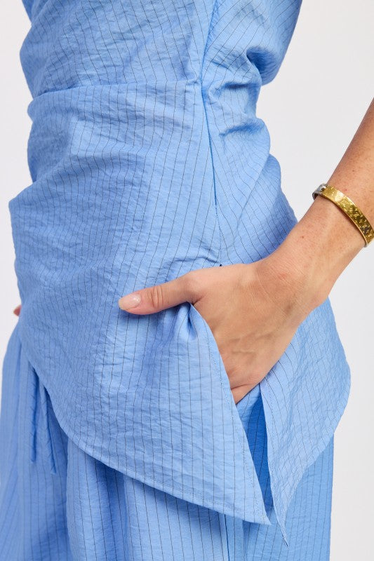 Asymmetrical Tunic Top - Premium variable from Tooksie - Just $55.99! Shop now at Tooksie