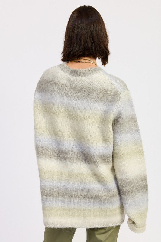 Ombre Striped Sweater - Premium variable from Tooksie - Just $63.99! Shop now at Tooksie