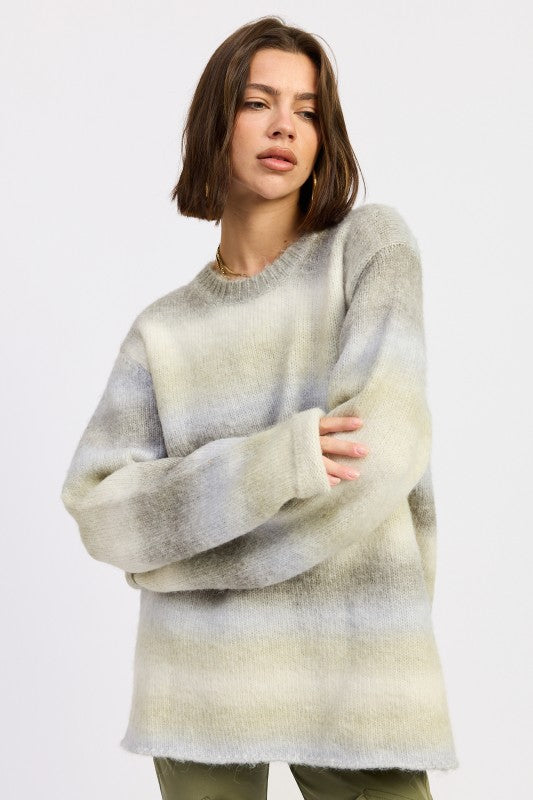 Ombre Striped Sweater - Premium variable from Tooksie - Just $63.99! Shop now at Tooksie