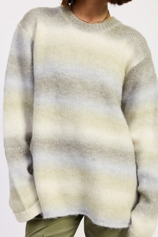 Ombre Striped Sweater - Premium variable from Tooksie - Just $63.99! Shop now at Tooksie
