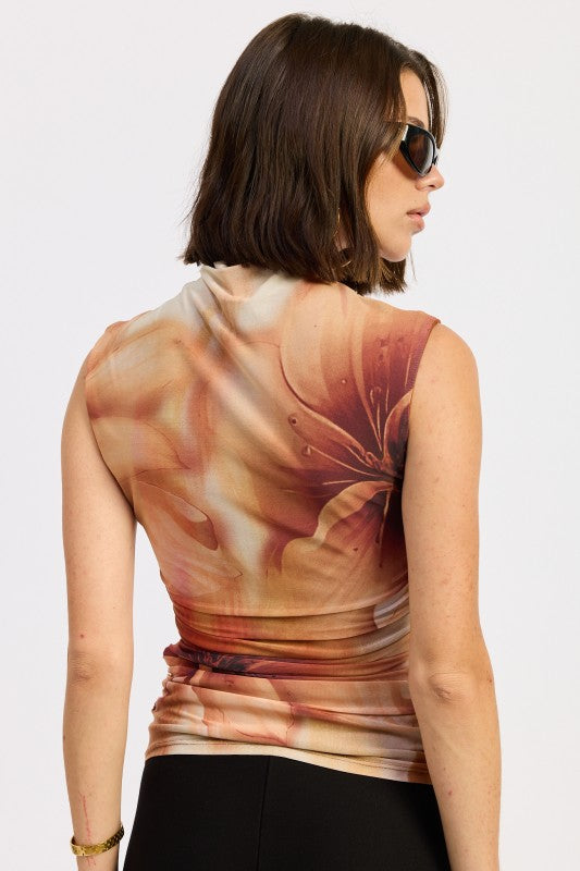 Mock Neck Mesh Top - Premium variable from Tooksie - Just $41.99! Shop now at Tooksie