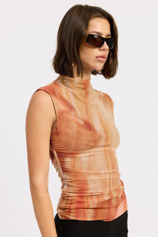 Mock Neck Mesh Top - Premium variable from Tooksie - Just $41.99! Shop now at Tooksie