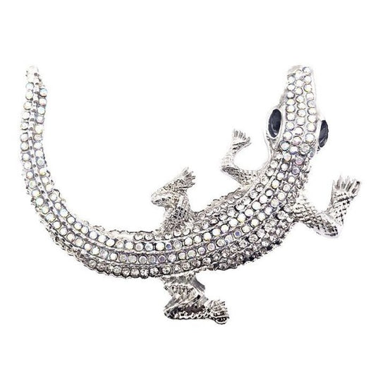 Alligator Rhinestone Brooch - Premium variable from Tooksie - Just $11.99! Shop now at Tooksie