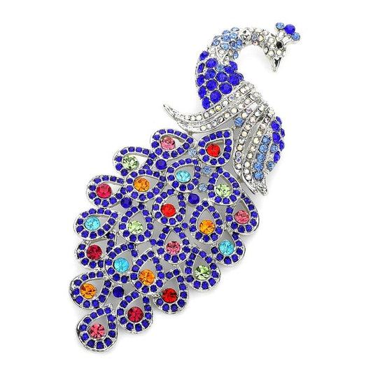 Peacock Rhinestone Brooch - Premium variable from Tooksie - Just $28.99! Shop now at Tooksie