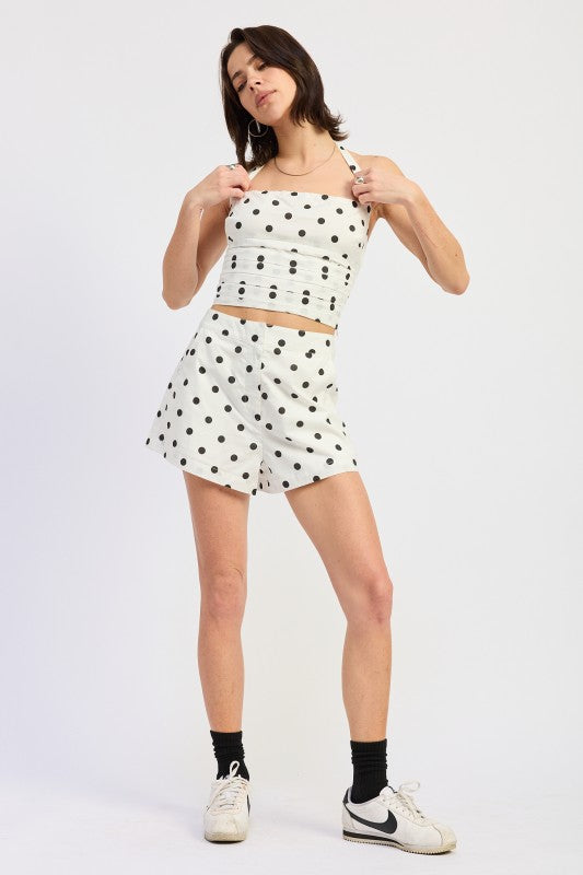 Poplin Mid Waist Shorts - Premium variable from Tooksie - Just $53.99! Shop now at Tooksie