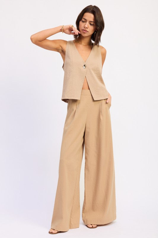 Wide Leg Trousers - Premium variable from Tooksie - Just $59.99! Shop now at Tooksie