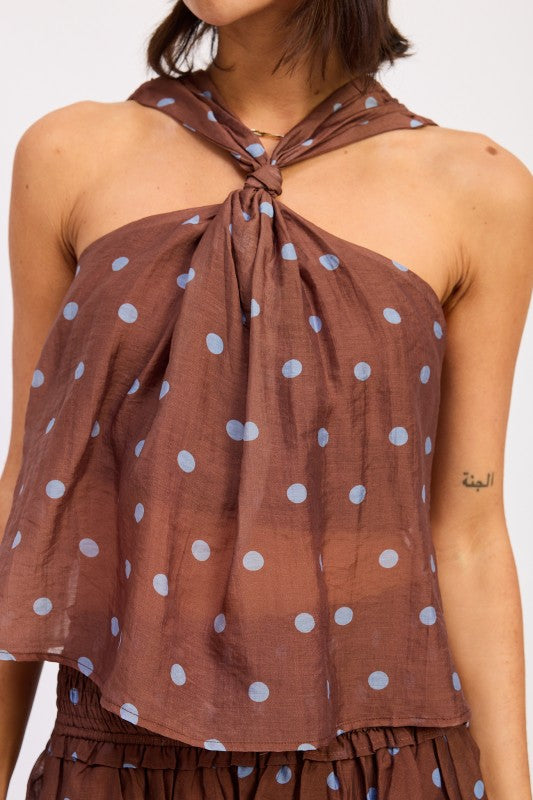 Polka Dot Tie Swing Top - Premium variable from Tooksie - Just $50.99! Shop now at Tooksie