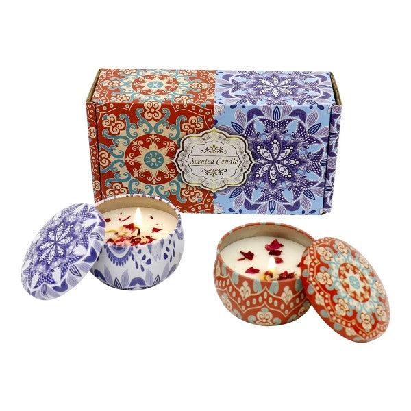 Bohemian Mandala Scented Candle Set - Premium simple from Tooksie - Just $14.99! Shop now at Tooksie