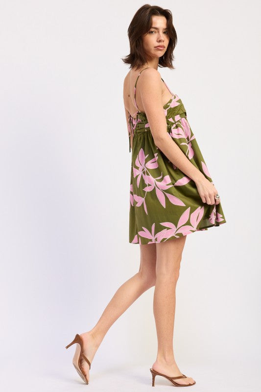 Floral Poplin Babydoll Dress - Premium variable from Tooksie - Just $78.99! Shop now at Tooksie