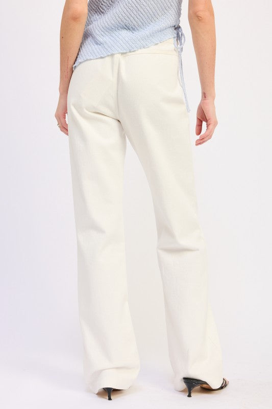 Low Rise Wide Leg Belted Jeans - Premium variable from Tooksie - Just $72.99! Shop now at Tooksie