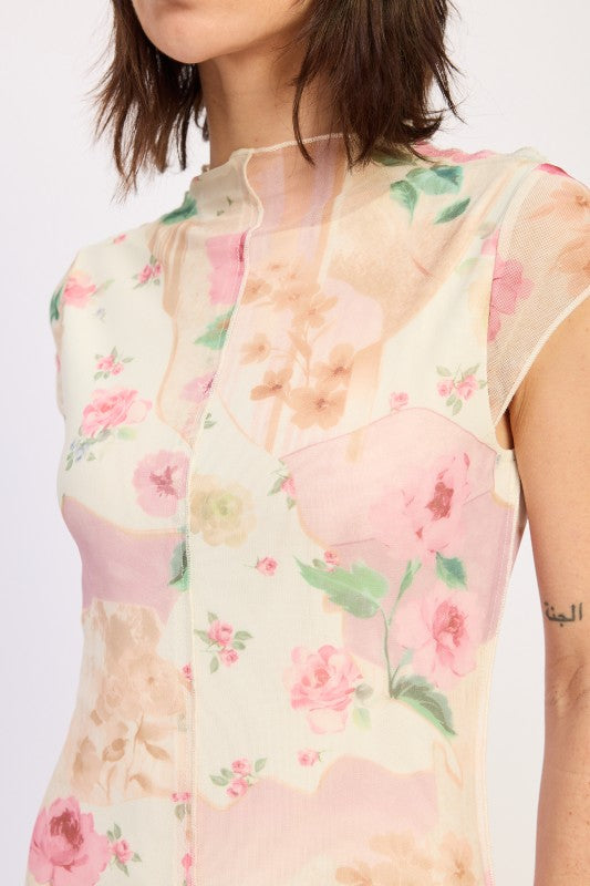 Sheer Mesh Midi Dress - Premium variable from Tooksie - Just $62.99! Shop now at Tooksie