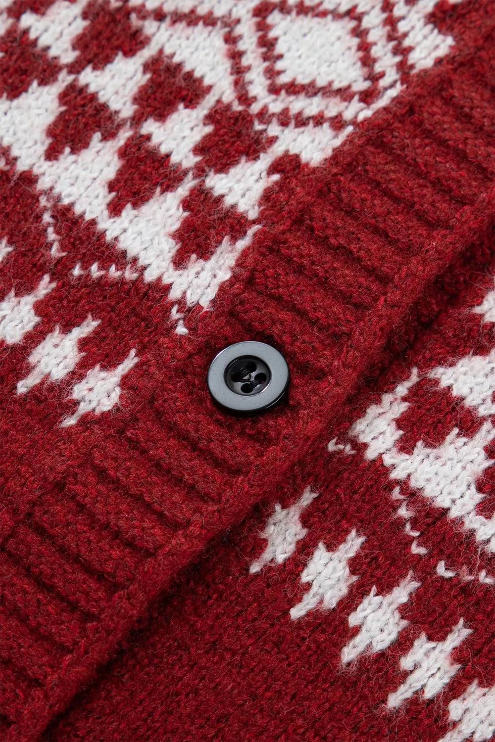 Fair Isle Button Front Cardigan - Premium variable from Tooksie - Just $61.99! Shop now at Tooksie