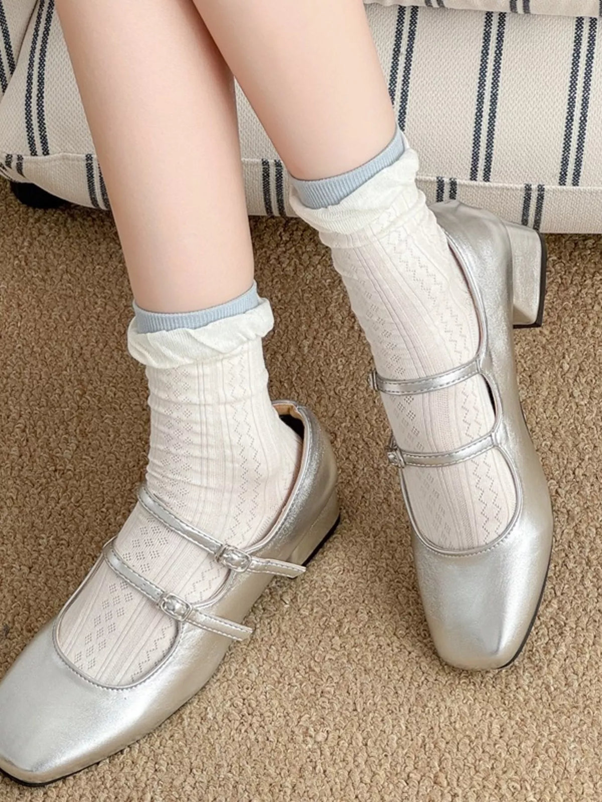 Casual Breathable Crew Socks - Premium simple from Tooksie - Just $11.99! Shop now at Tooksie