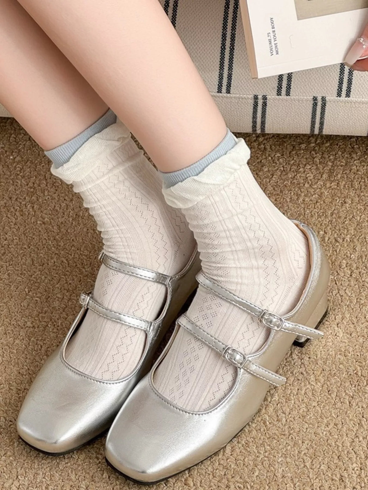 Casual Breathable Crew Socks - Premium simple from Tooksie - Just $11.99! Shop now at Tooksie
