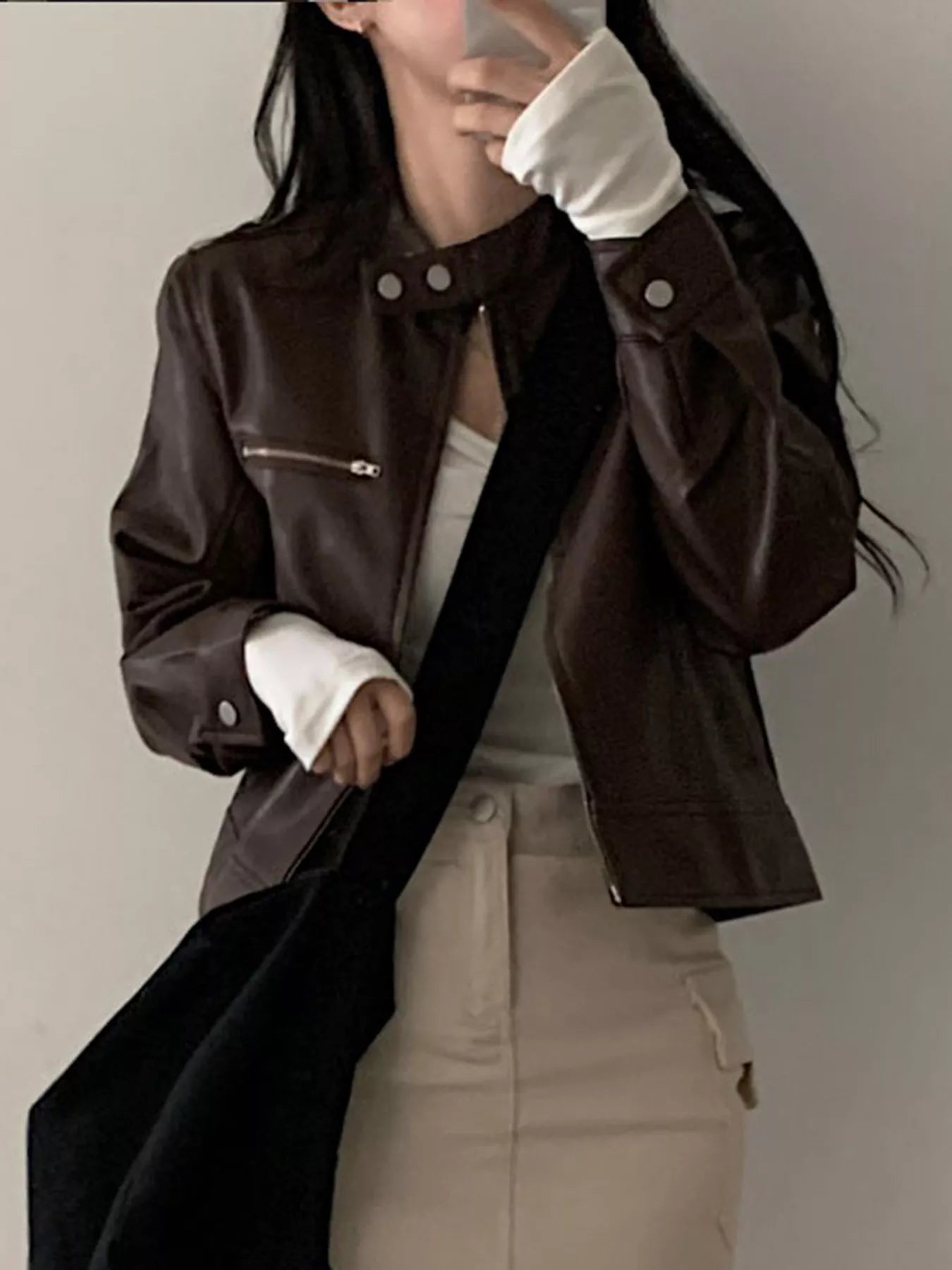 Mocha Edge Jacket - Premium variable from Tooksie - Just $89.99! Shop now at Tooksie