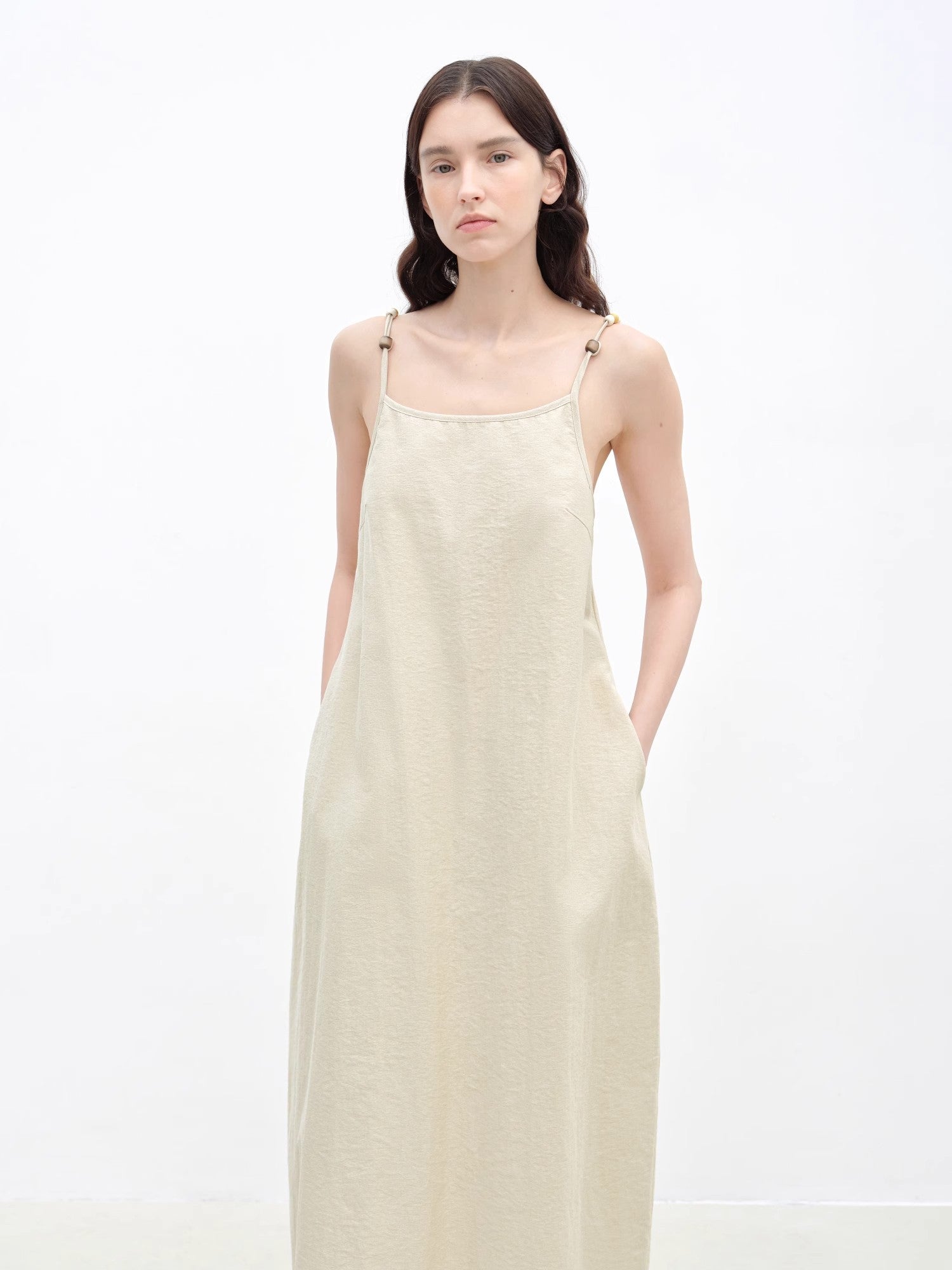Maxi Dress with Beaded Strap Detail - Premium variable from Tooksie - Just $70.99! Shop now at Tooksie