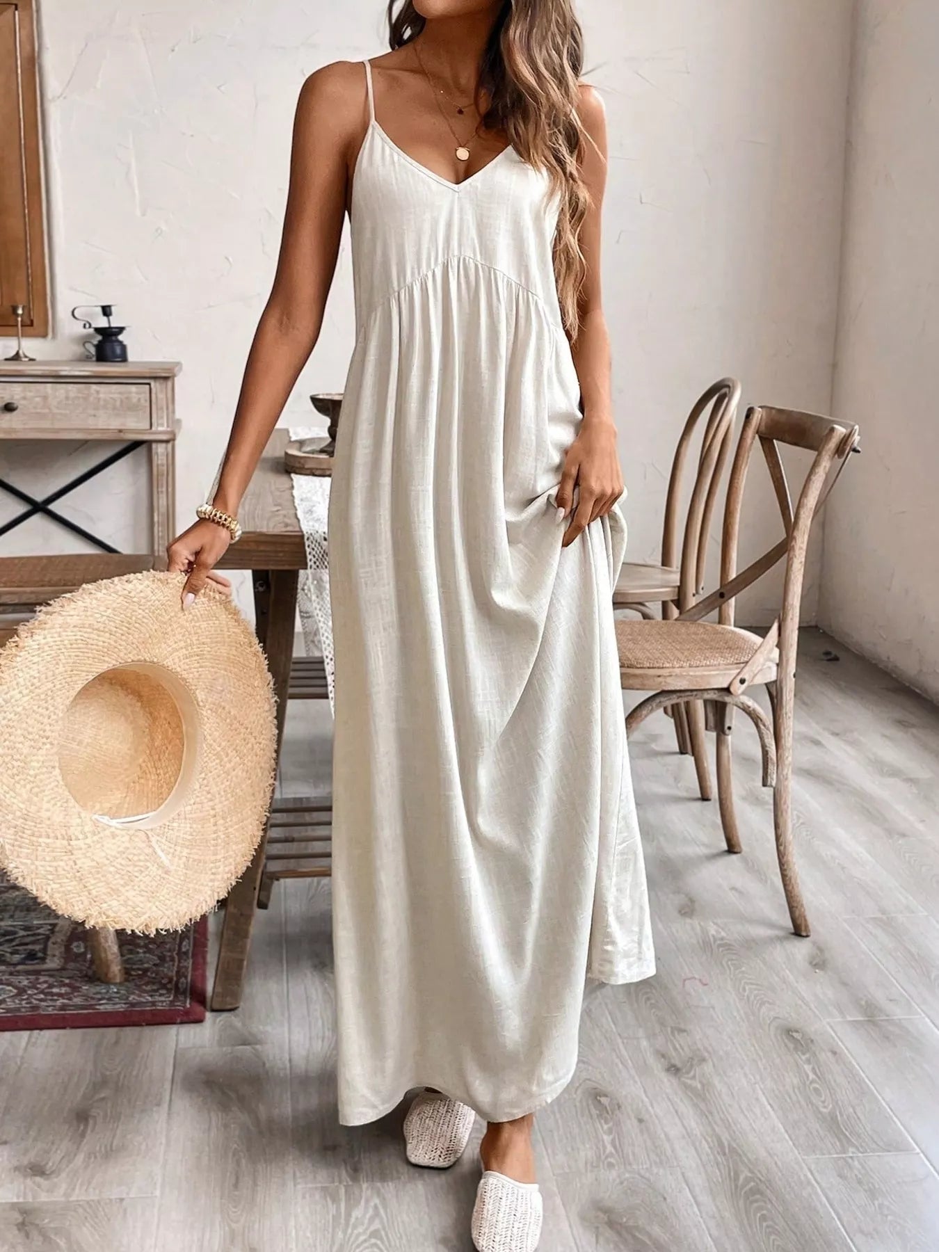 Spaghetti Strap Maxi Dress - Premium variable from Tooksie - Just $45.99! Shop now at Tooksie